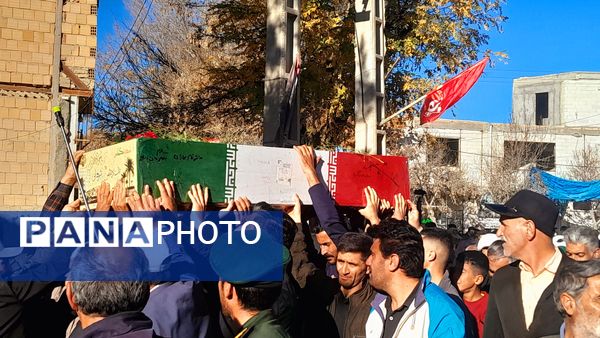 تشییع و تدفین شهید گمنام در شهر غلامان 