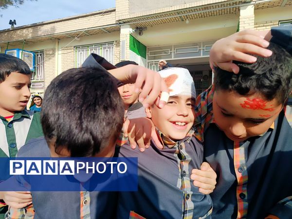 مانور زلزله در دبستان شهید پسندیده فدافن  