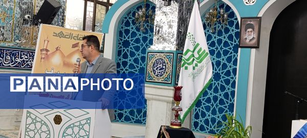بدرقه دانش‌آموزان اعزامی به پیاده‌روی اربعین 