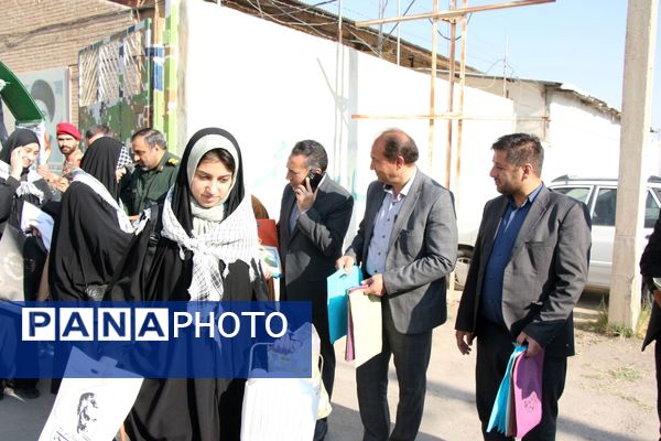 اعزام کاروان راهیان نور دانش‌آموزان سملقان به مناطق عملیاتی جنوب