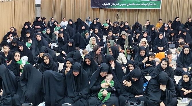 مراسم شیرخوارگان حسینی در کامیاران 
