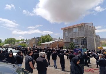 دسته عزاداری در روستای مغانجوق سلماس