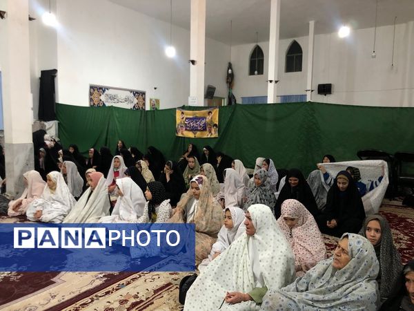 مراسم اعتکاف دانش آموزی در شهر راز