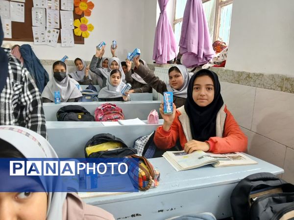 آغاز توزیع شیر در دبستان شهید نجفی فدافن