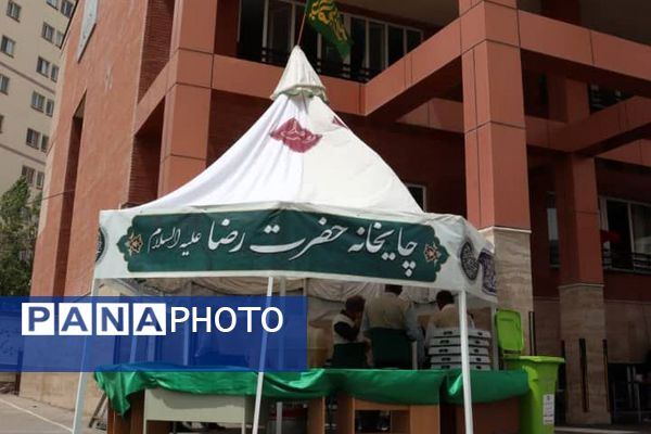 پرچم گردانی آستان قدس رضوی در مدارس منطقه پردیس به مناسبت دهه کرامت