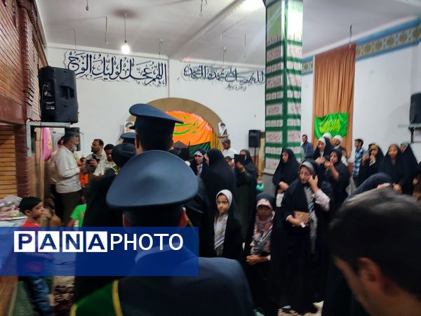 پرچم متبرک حضرت معصومه(س) بوموسی را عطر آگین کرد