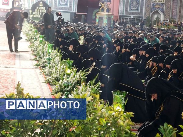 مراسم خطبه خوانی شام شهادت امام رضا(ع) در ایوان ولیعصر صحن پیامبر اعظم (ص)