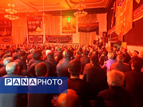 مراسم عزاداری شب هفتم ماه محرم در روستای نقاب شهرستان خلیل آباد