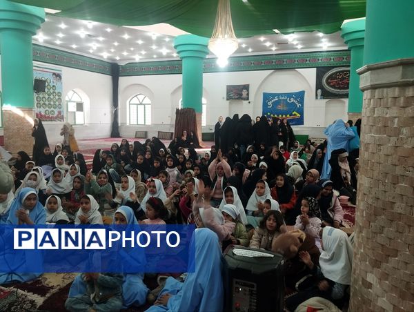 مراسم ولادت حضرت فاطمه زهرا در مهدیه صاحب زمان روستای دهنو شهرستان خلیل آباد