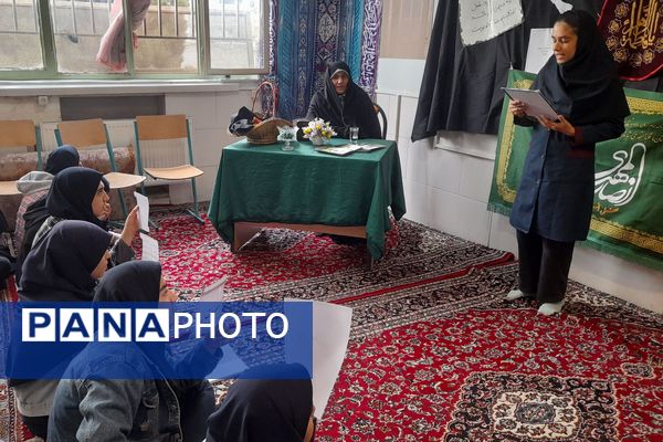 مراسم عزاداری بانوی کوثر در دبیرستان تربیت اسلامشهر
