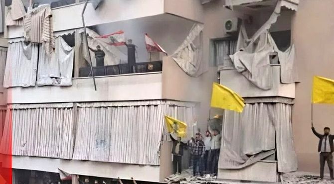 در حمله به ضاحیه بیروت ۵ نفر شهید و ۲۸ نفر زخمی شدند