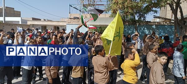 مراسم گرامیداشت شهید مقاومت در دبیرستان‌های پسرانه شهرستان خلیل‌آباد