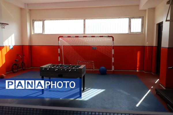 افتتاح اتاق ورزش مدرسه هوشمند استثنایی شهید رضی شهر جدید سهند