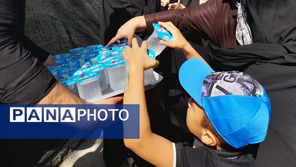 حضور حماسی مردم روستای مارکده در همایش جاماندگان اربعین حسینی