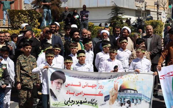 حضور پرشور مردم رودهن در راهپیمایی روز جهانی قدس 
