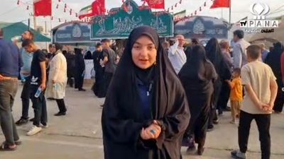 عشق در پیاده روی موکب های اربعین در استان ایلام