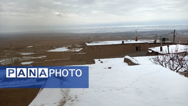 اولین صبح برفی در روستا بتو 