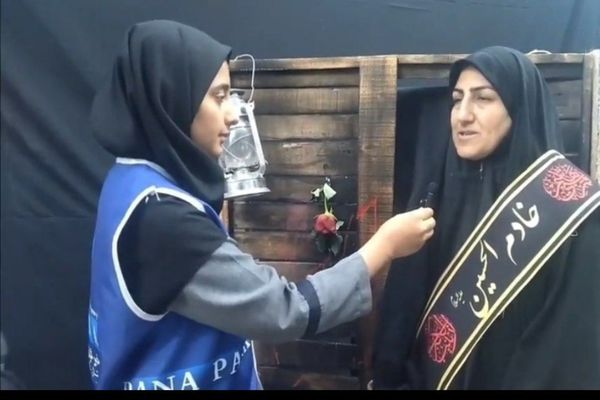 اجتماع عزاداران فاطمی در مصلای هشتگرد