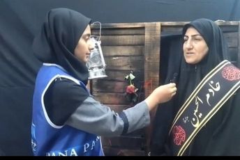 اجتماع عزاداران فاطمی در مصلای هشتگرد