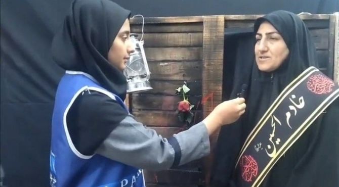 اجتماع عزاداران فاطمی در مصلای هشتگرد