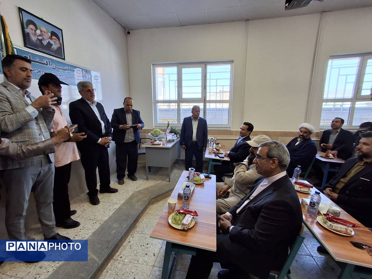 آیین افتتاح مدرسه شش کلاسه مرحوم کاووسی شهرستان خلیلآباد