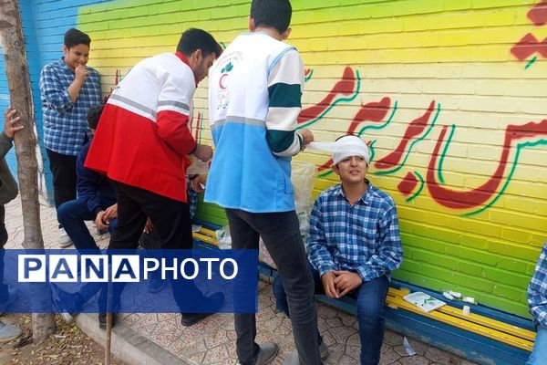 مانور زلزله و ایمنی در مدارس شهرستان ورامین 