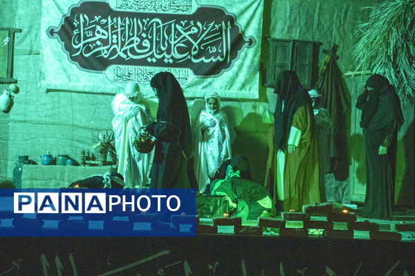 اجرای نمایش حدیث کساء و تشییع نمادین حضرت زهرا(س) توسط دانش آموزان دبستان حضرت زینب(س) 