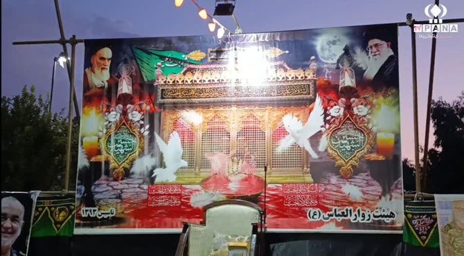 مراسم هیات عزاداری جوانان «زوّارالعباس» در روستای مومن‌آباد قم