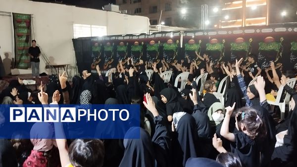 مراسم عزاداری شب ششم ماه محرم در مسجد چهارده معصوم (ع) 