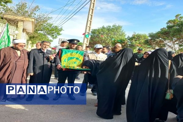 استقبال از خادمان حرم مطهر امام رضا( ع) در شهرستان فاروج 