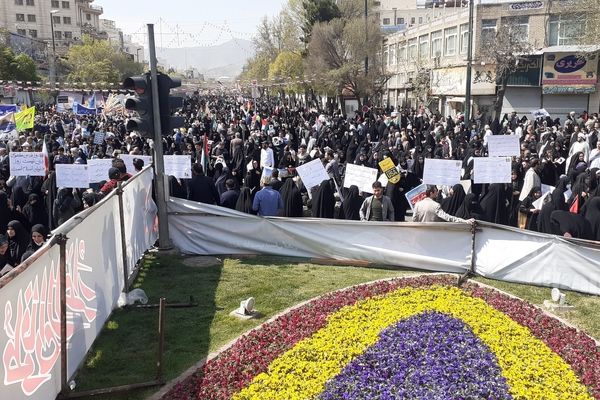 حضور پرشور مردم در راهپیمایی روز قدس