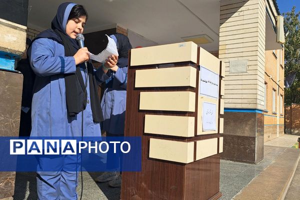 طنین نوای عشق و عزا؛ مراسم عزاداری دهه دوم فاطمیه در مدارس بهارستان‌دو