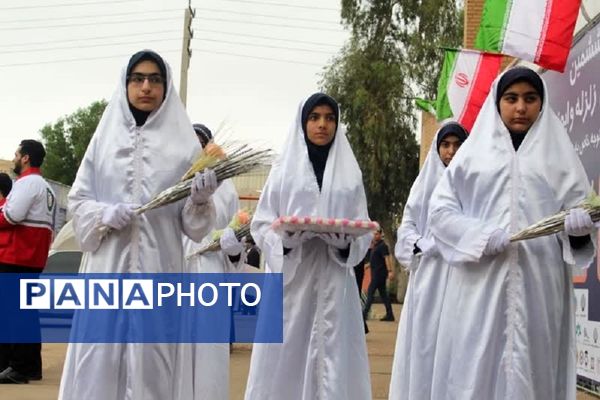 برگزاری مانور «زلزله و ایمنی» زیر بارش رحمت الهی