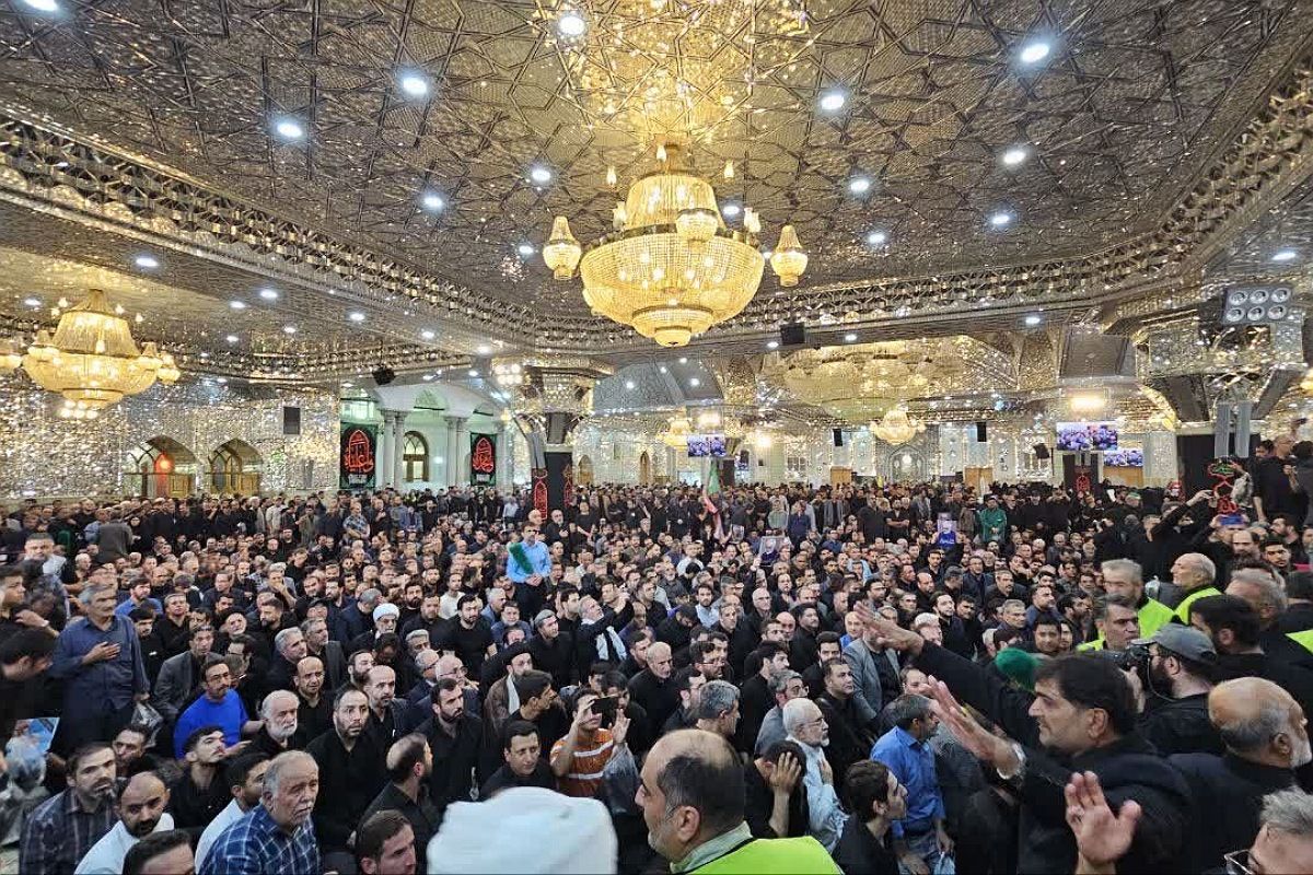 بدرقه یاران انقلاب در حرم حضرت عبدالعظیم (ع) شهرری