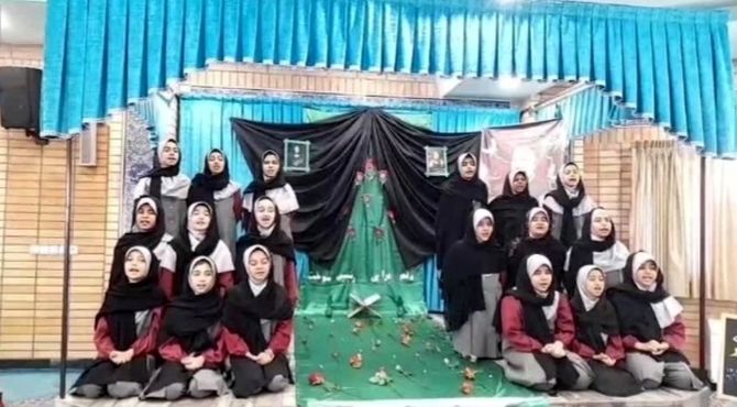 مراسم سالگرد شهدای خدمت در مدرسه شهید هندویان قم