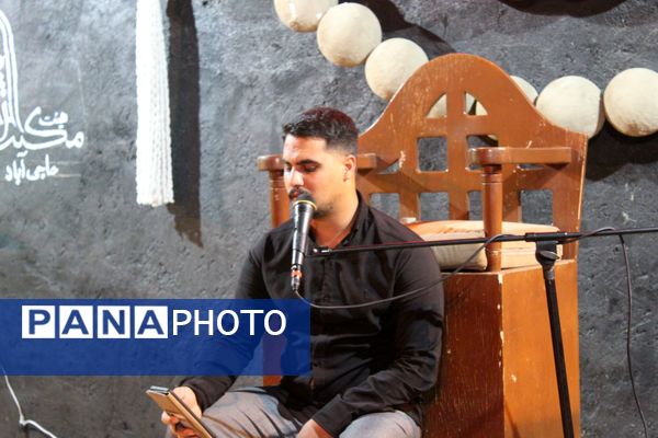 مراسم عزاداری شب سوم محرم در هیات مکتب‌‌الزهرا شهرستان حاجی‌‌آباد