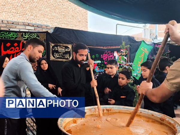 برپایی دیگ سمنوی بی بی رقیه (س)