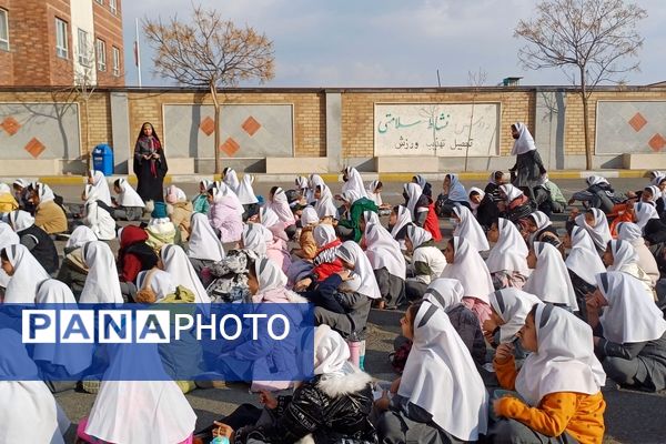 جشن سراسری به شکرانه پیروزی مردم غزه در مدرسه نشاط اسلامشهر