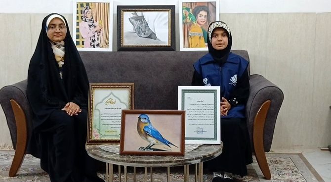 مادرم استعداد نقاشی من را کشف کرد