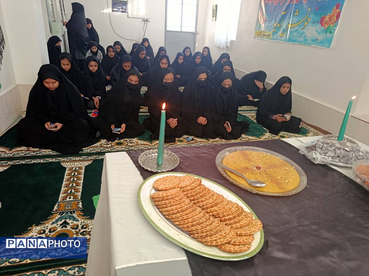 مراسم سوگواری شهادت حضرت فاطمه زهرا س در مدرسه گلشاد خلیل آباد 