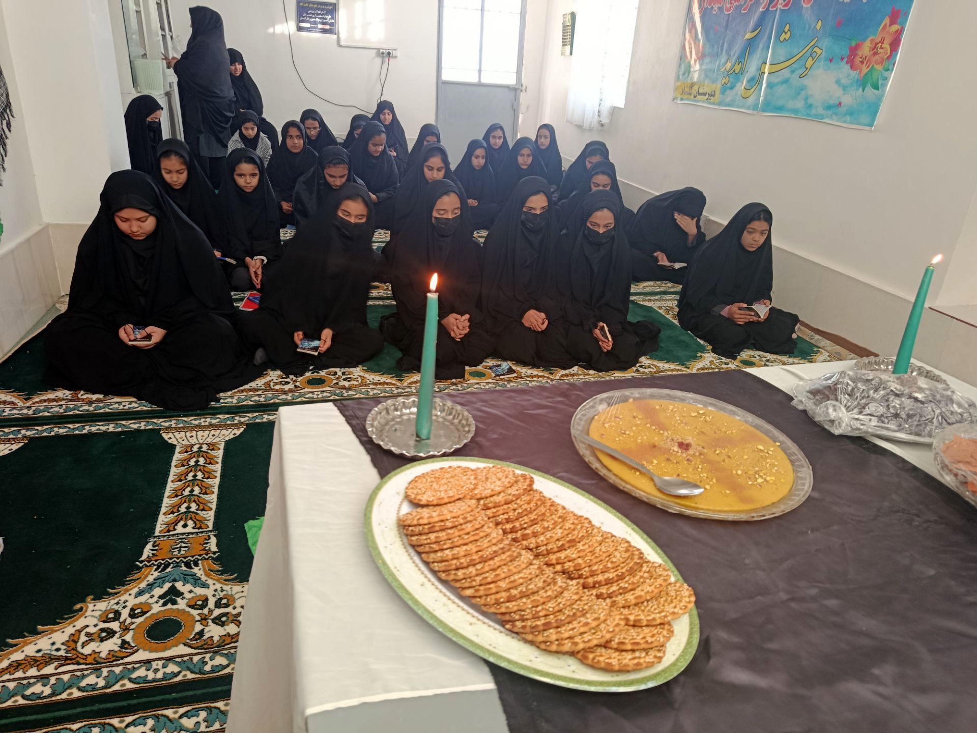 مراسم سوگواری شهادت حضرت فاطمه زهرا س در مدرسه گلشاد خلیل آباد 