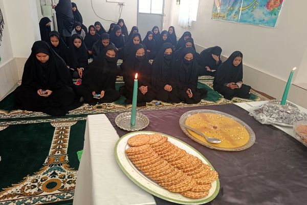 مراسم سوگواری شهادت حضرت فاطمه زهرا س در مدرسه گلشاد خلیل آباد 