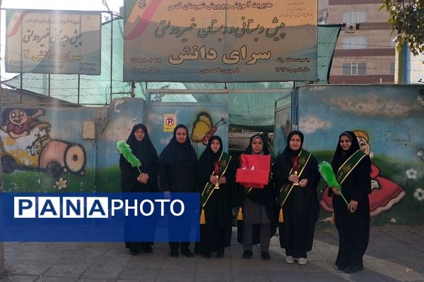 پیوند دل‌های دانش‌آموزان شهرقدس در سوگ حضرت زهرا(س)