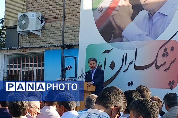 جشن پیروزی ریاست جمهوری مسعود پزشکیان  در شهر آشخانه 