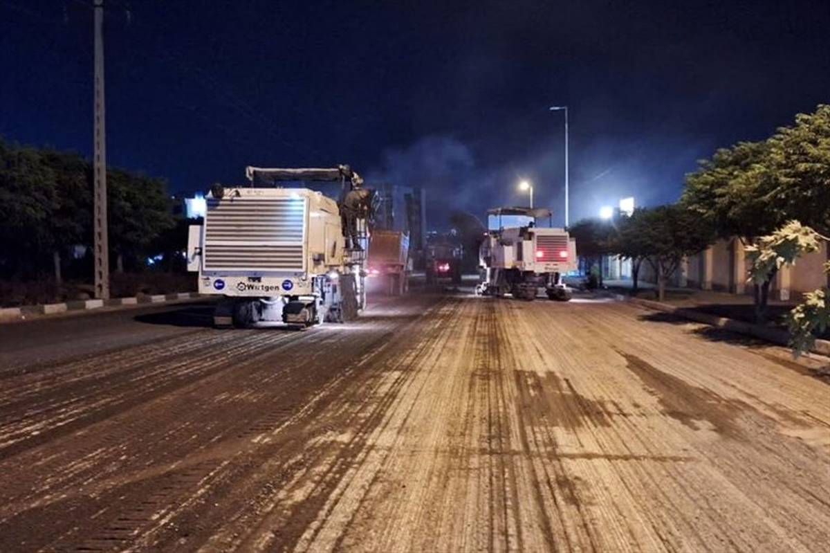پخش روزانه ۹۰۰۰ تُن آسفالت در تهران
