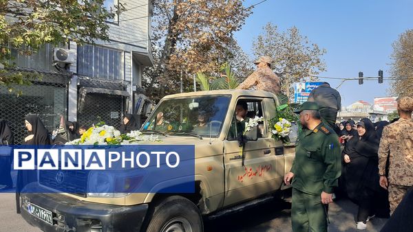 اجتماع فاطمیون و تشییع پیکر 2 شهید گمنام در تالش