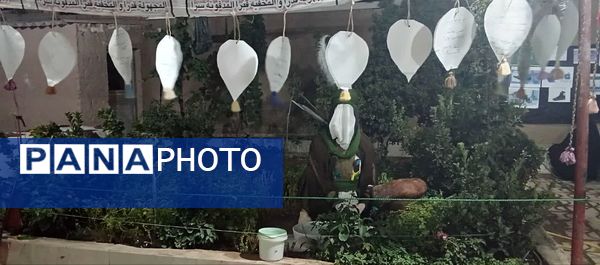 برپایی نمایشگاه در مسیر بهشت در فدافن