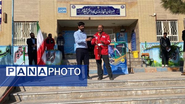 تمرین مقابله با بحران در هنرستان شهید باهنر باخرز