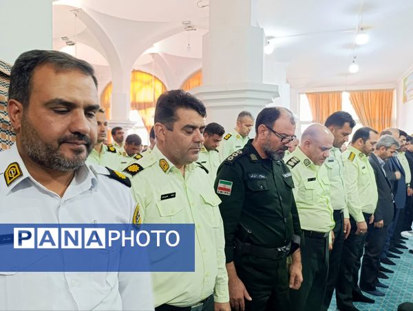 برگزاری نماز عبادی سیاسی جمعه همزمان با شروع هفته انتظامی در شهرستان خلیل اباد 