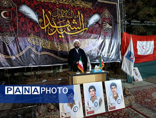 حضور دادستان کاشمر در مراسم عزاداری هیئت جوانان علی اکبری (ع) و هلال احمر کاشمر